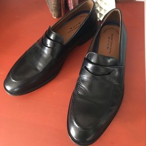 Men’s Black Leather Bostonian Penny Loafers, sz 11